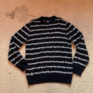 lurking class barbed wire knit sweater